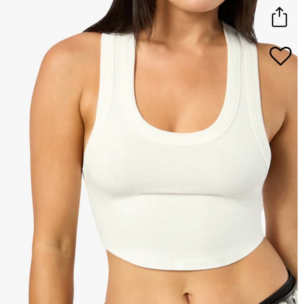 WeWoreWhat Tan Fitted Crop Tank Top - Picture 9 of 10